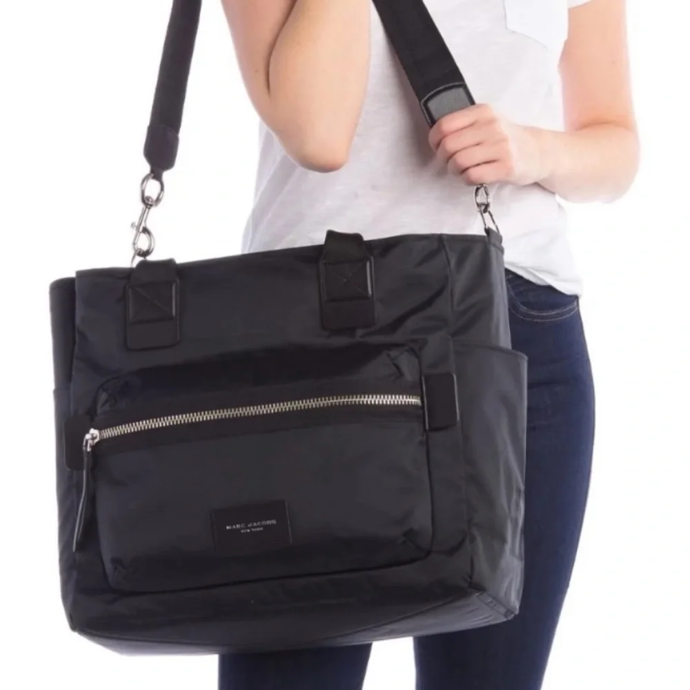 Marc Jacobs Nylon Biker Diaper Bag in Black